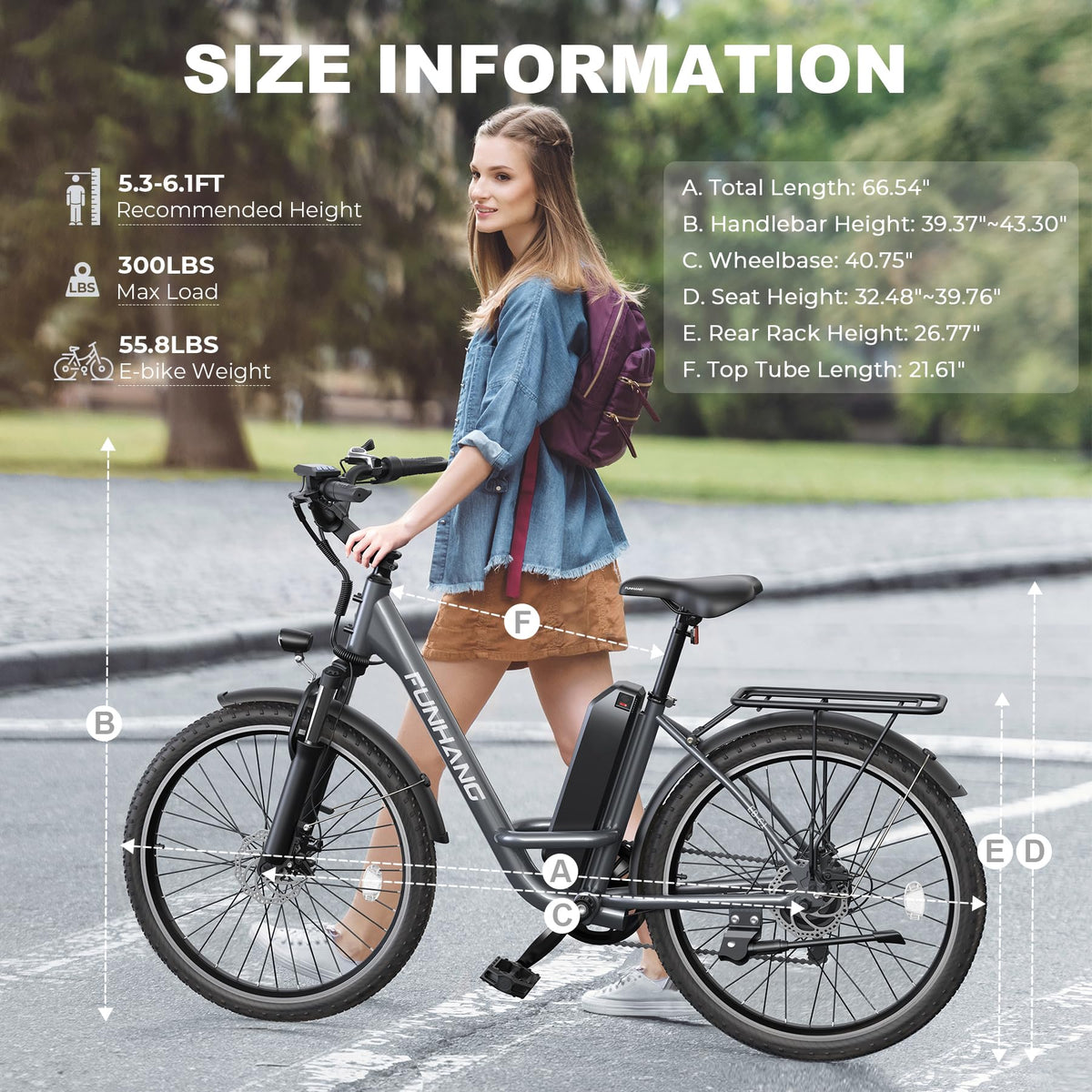 26" 1000W Electric Bike with 48V Battery, 7-Speed X51197