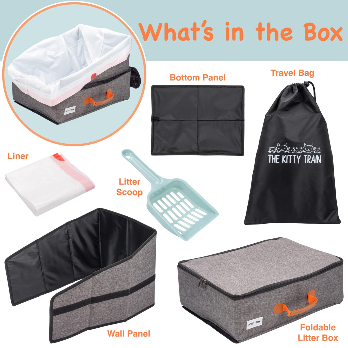 Travel Litter Box for Cats U6615