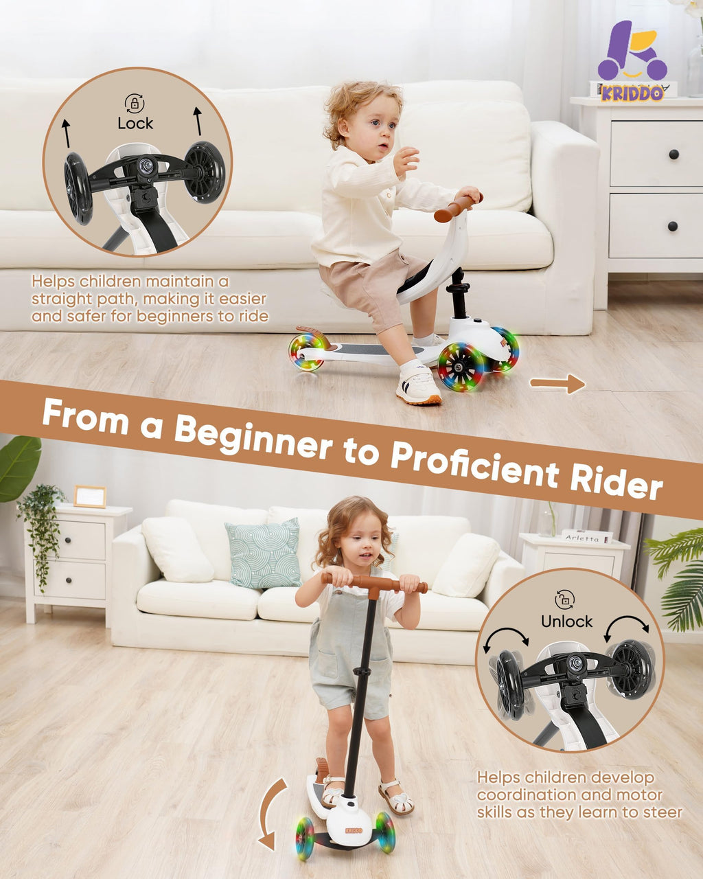 3-in-1 Toddler Scooter Y788086
