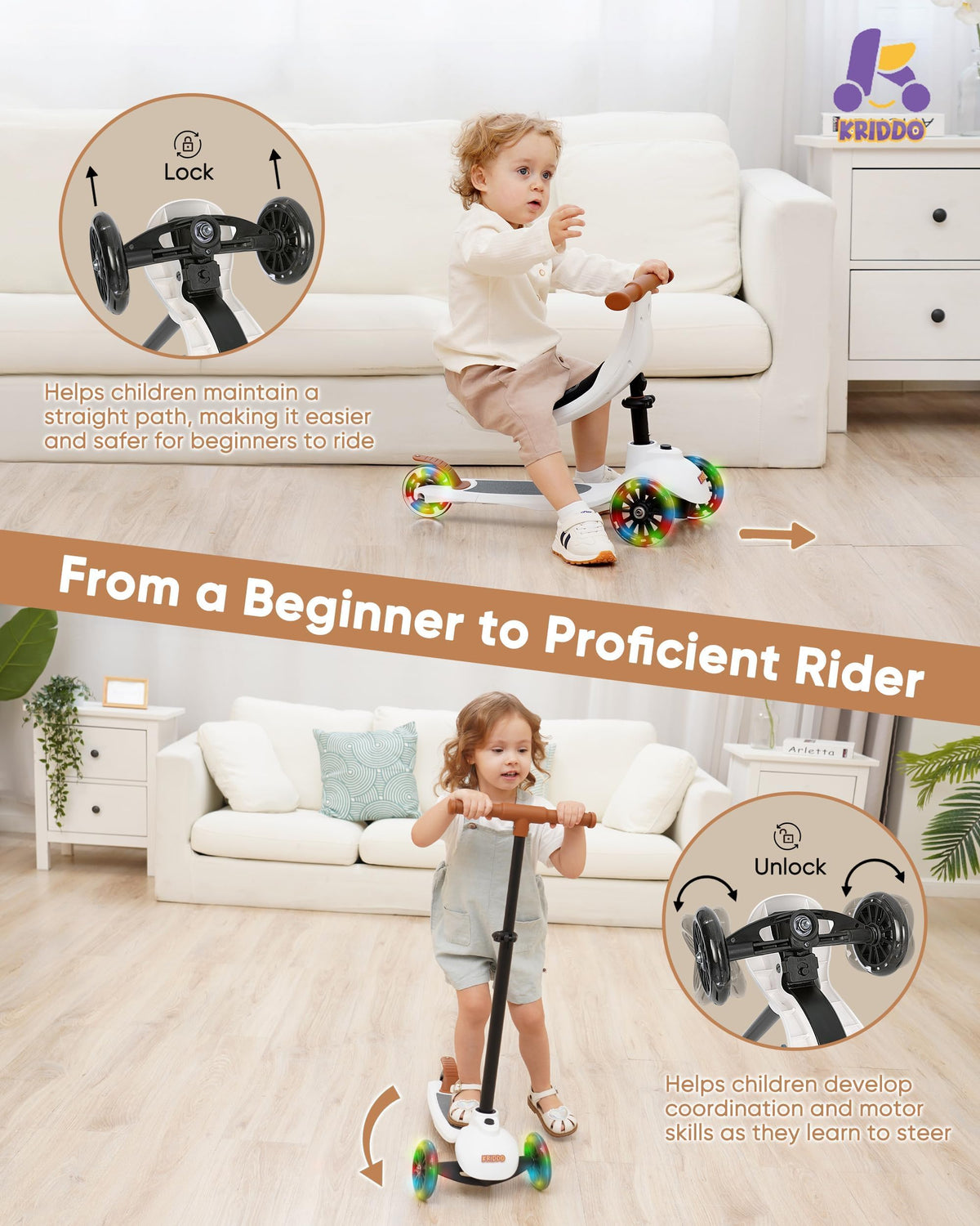 3-in-1 Toddler Scooter Y788086