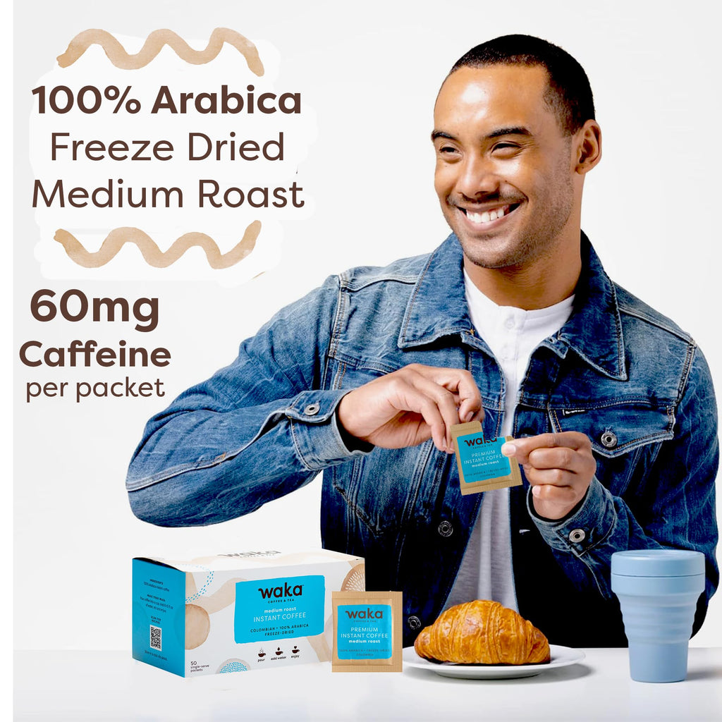 Premium Instant Coffee, Colombian Medium Roast, 50 ct Q797