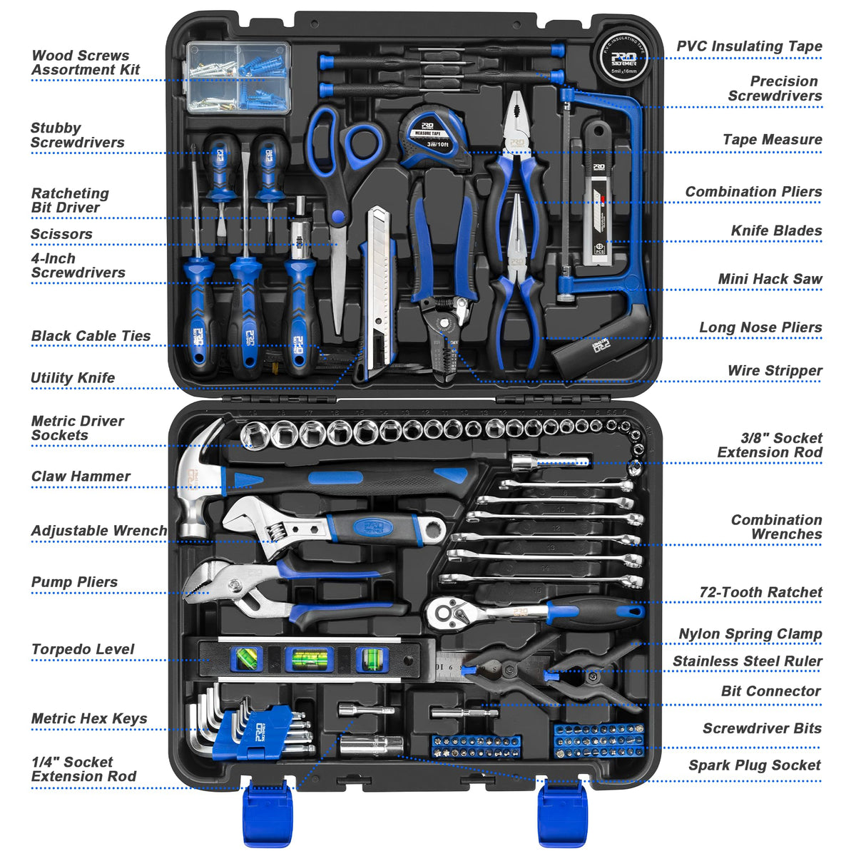 259-Piece Blue Hand Tool Set K51275