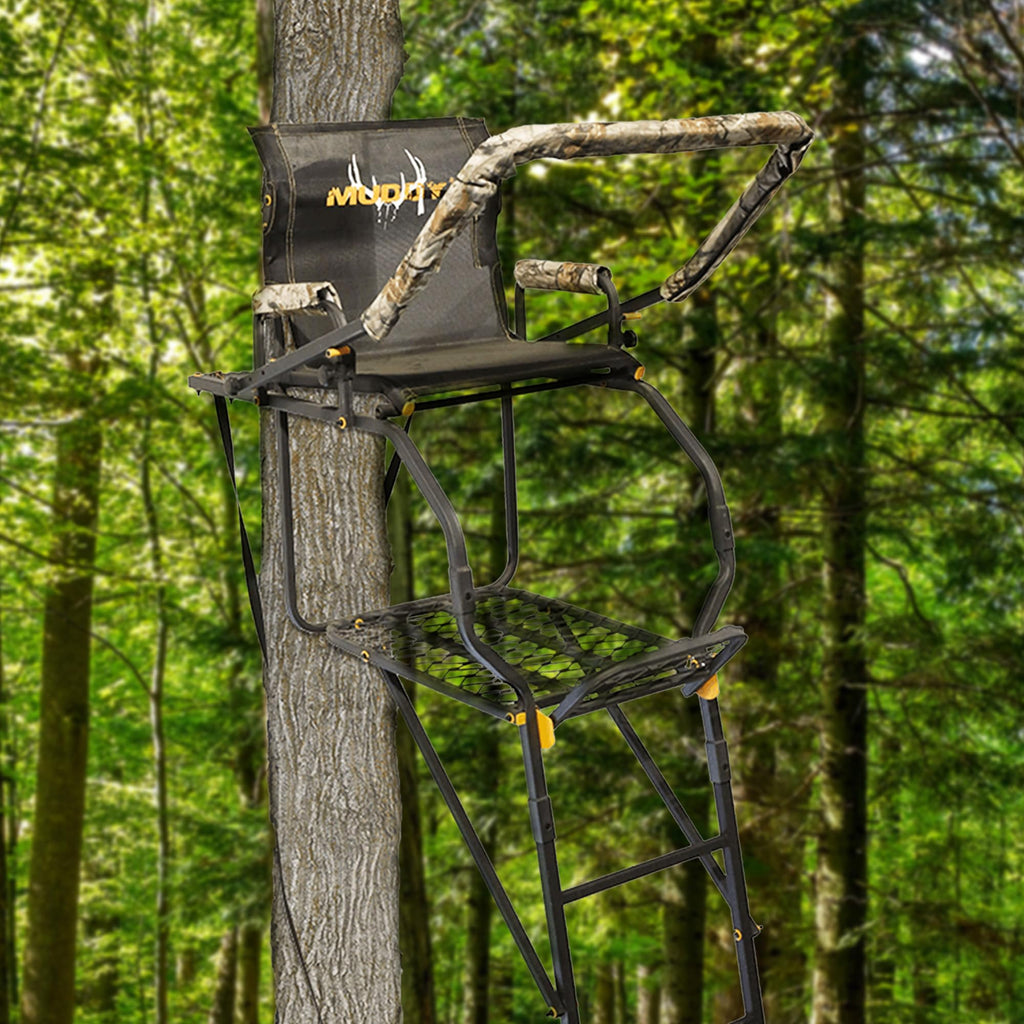 Adjustable 17 ft 1-Person Ladder Tree Stand F922755