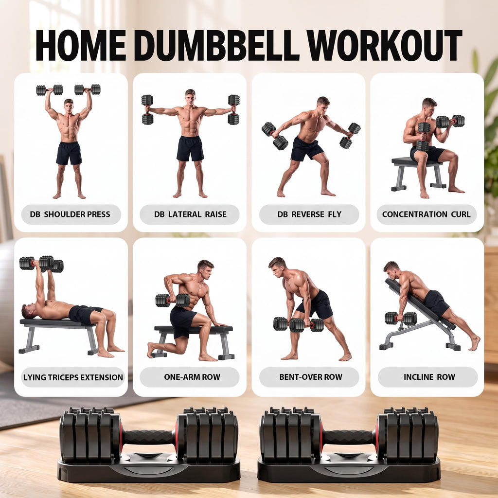 25 lb Adjustable Dumbbell Set U493