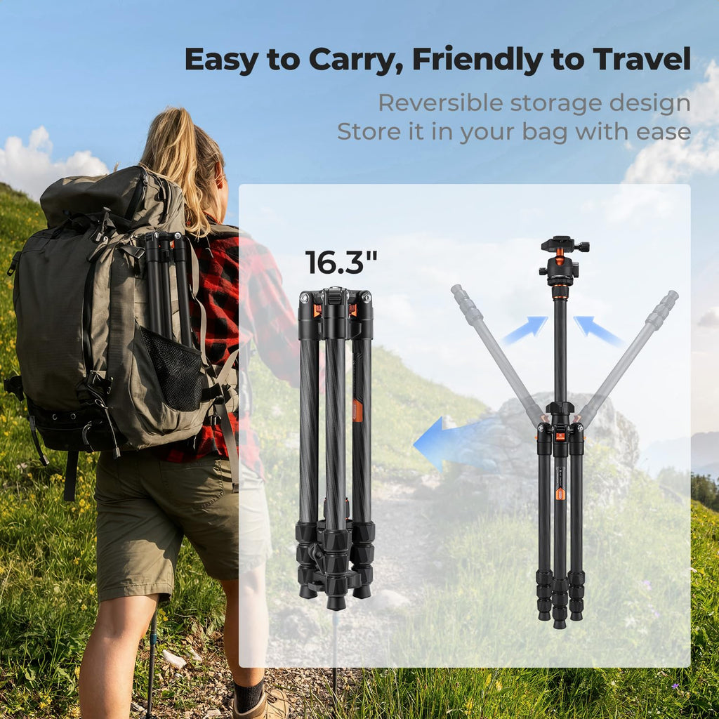 Carbon Fiber Camera Tripod with Ball Head L802340