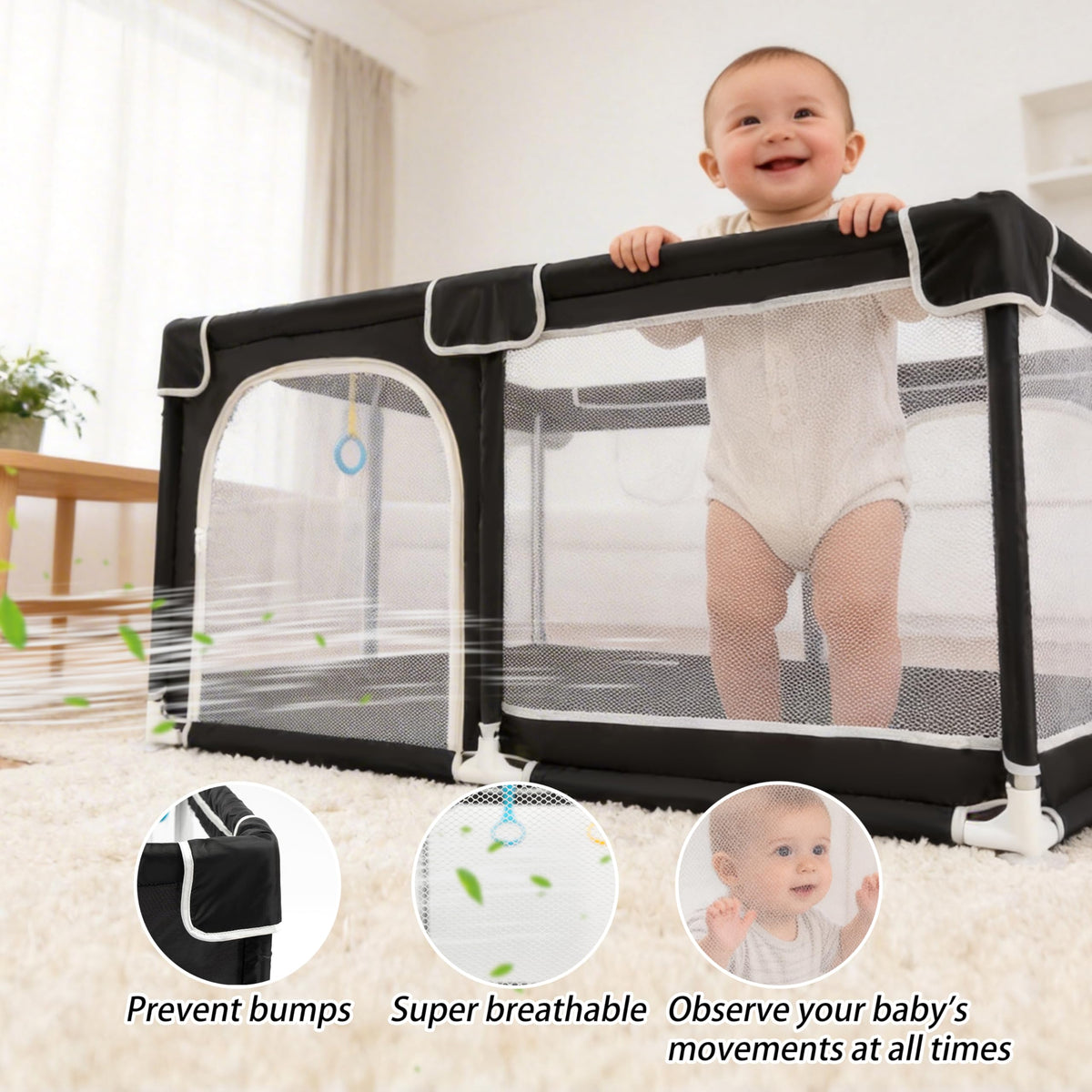 50x50 Breathable Mesh Baby Playpen G516