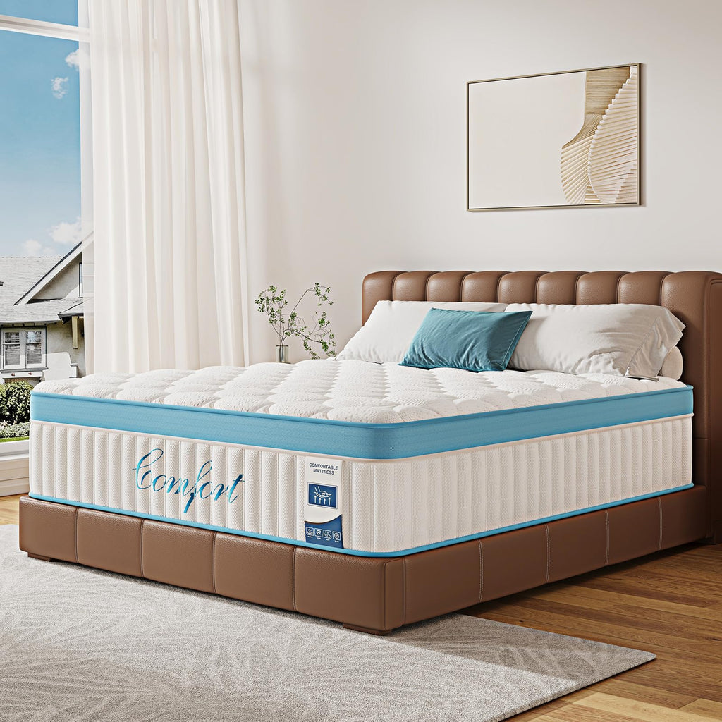 Full Size 12 Inch Firm Hybrid Memory Foam Mattress Z15136