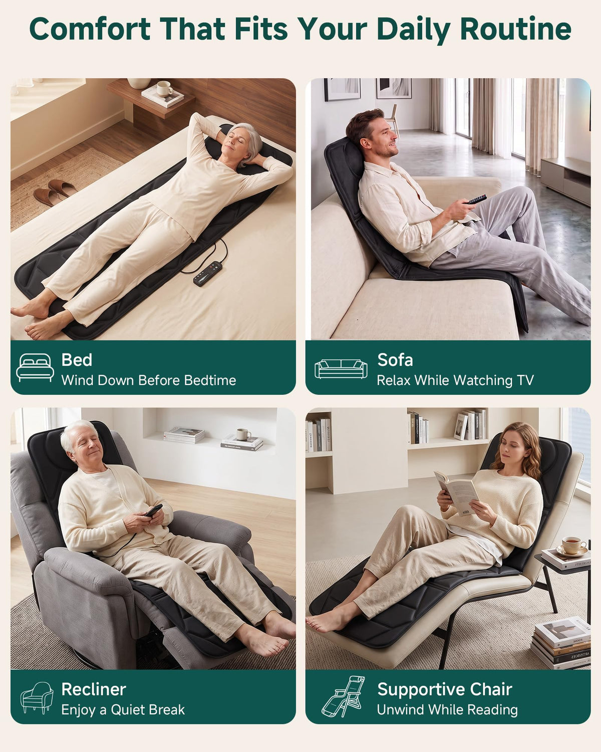 Full Body Massage Mat with Heat I21248