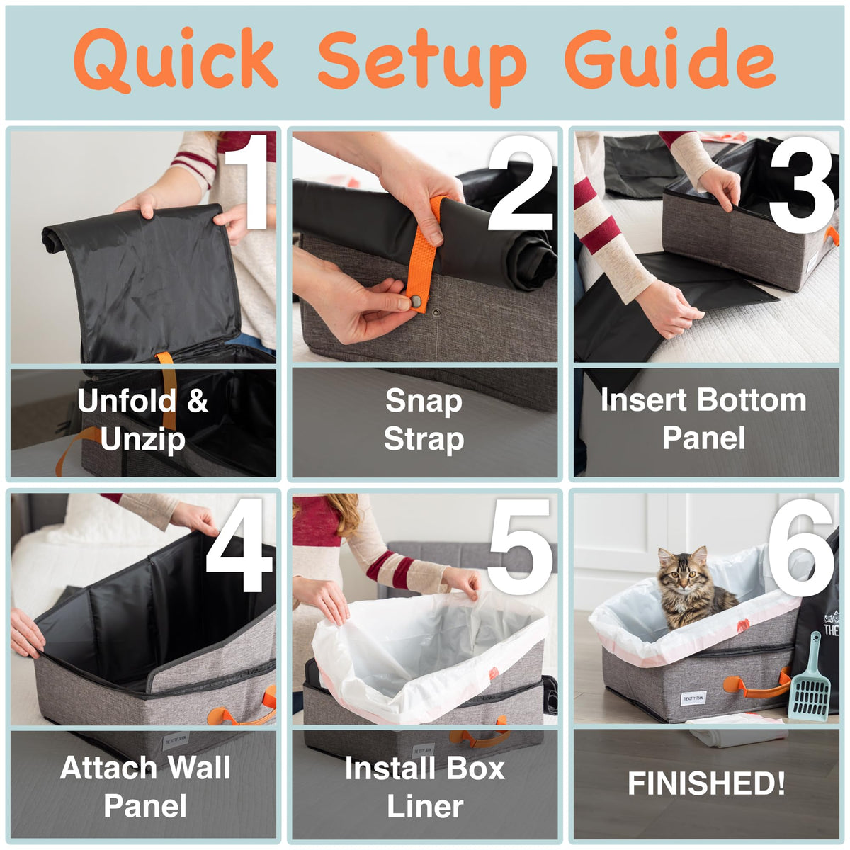 Travel Litter Box for Cats U6615