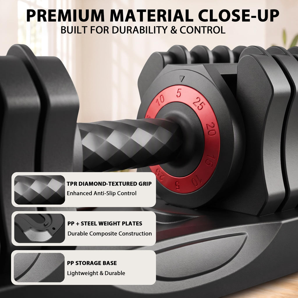 25 lb Adjustable Dumbbell Set U493