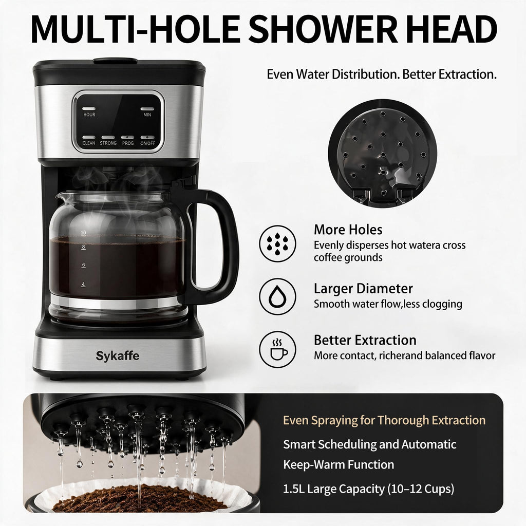 12 Cup Programmable Drip Coffee Maker L369480