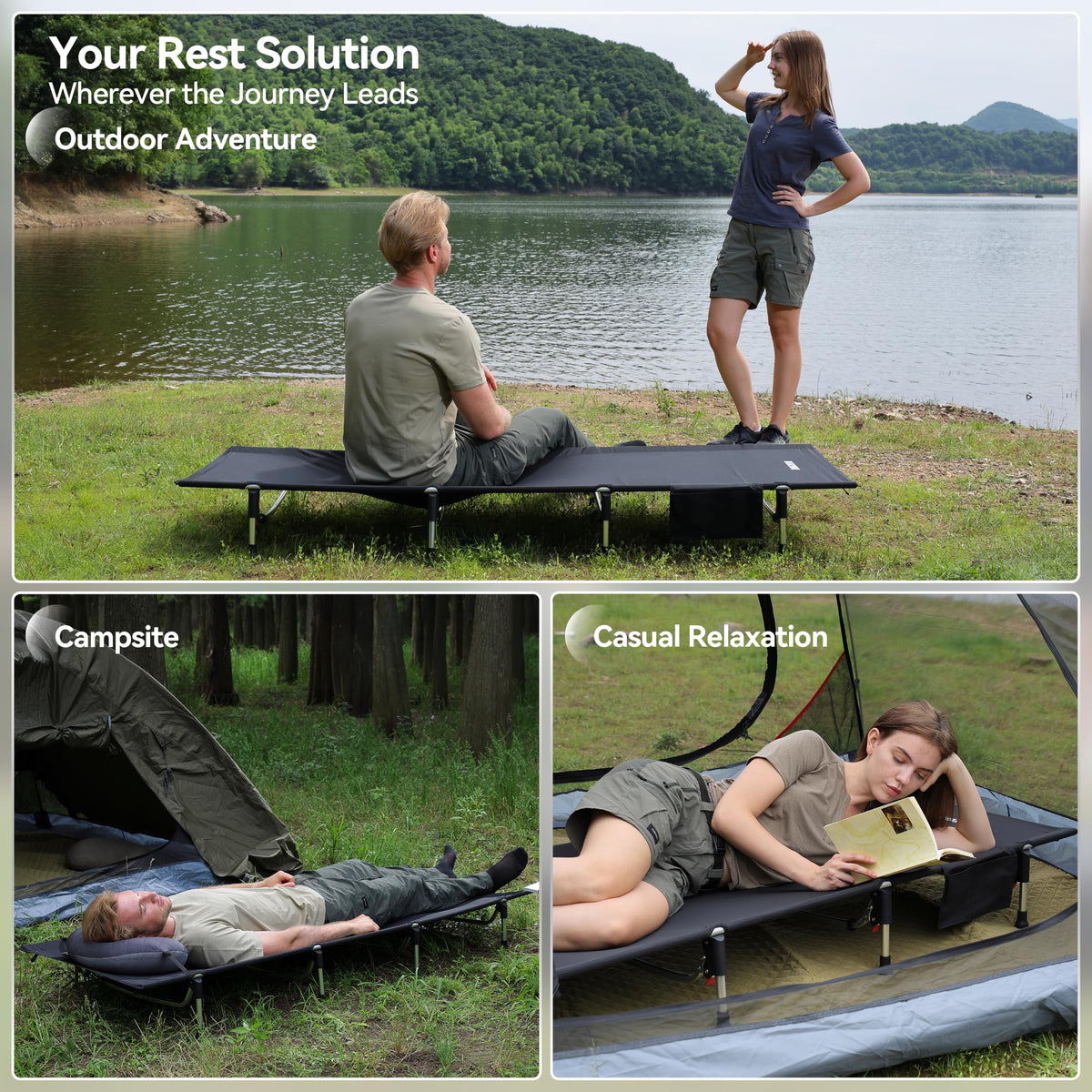 Lightweight Folding Camping Cot Bed Q275