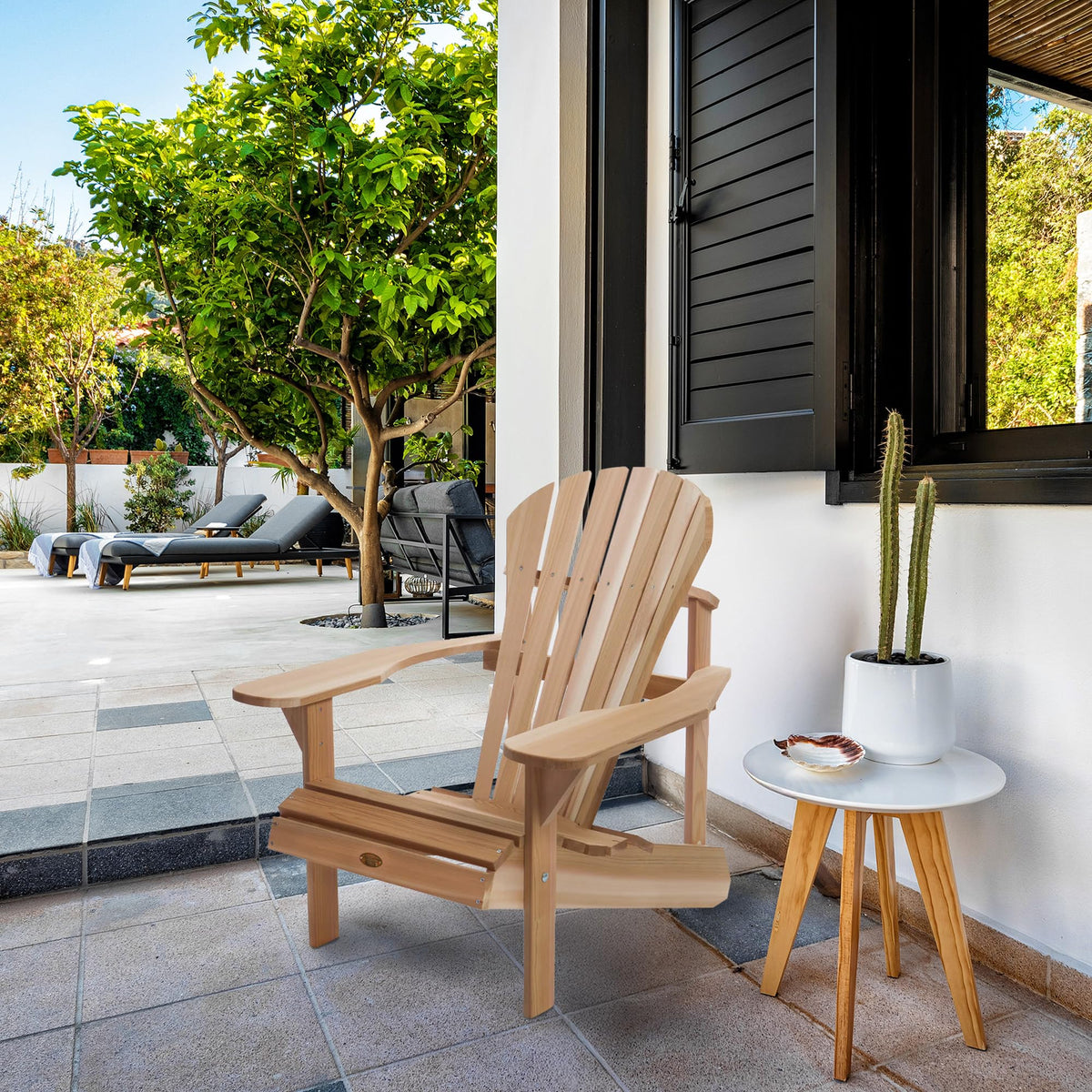 Natural 36 in Adirondack Chair K7311