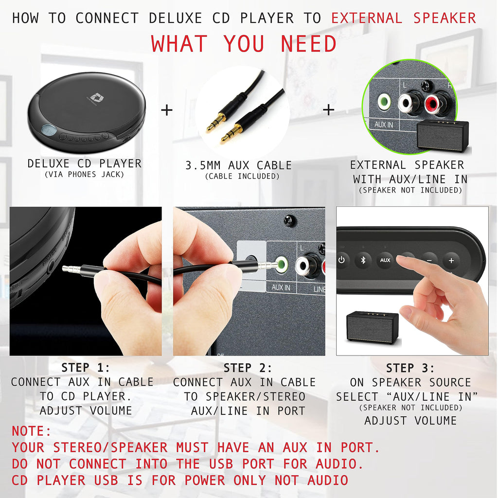 Portable CD Player with 60 Second Anti Skip Y295