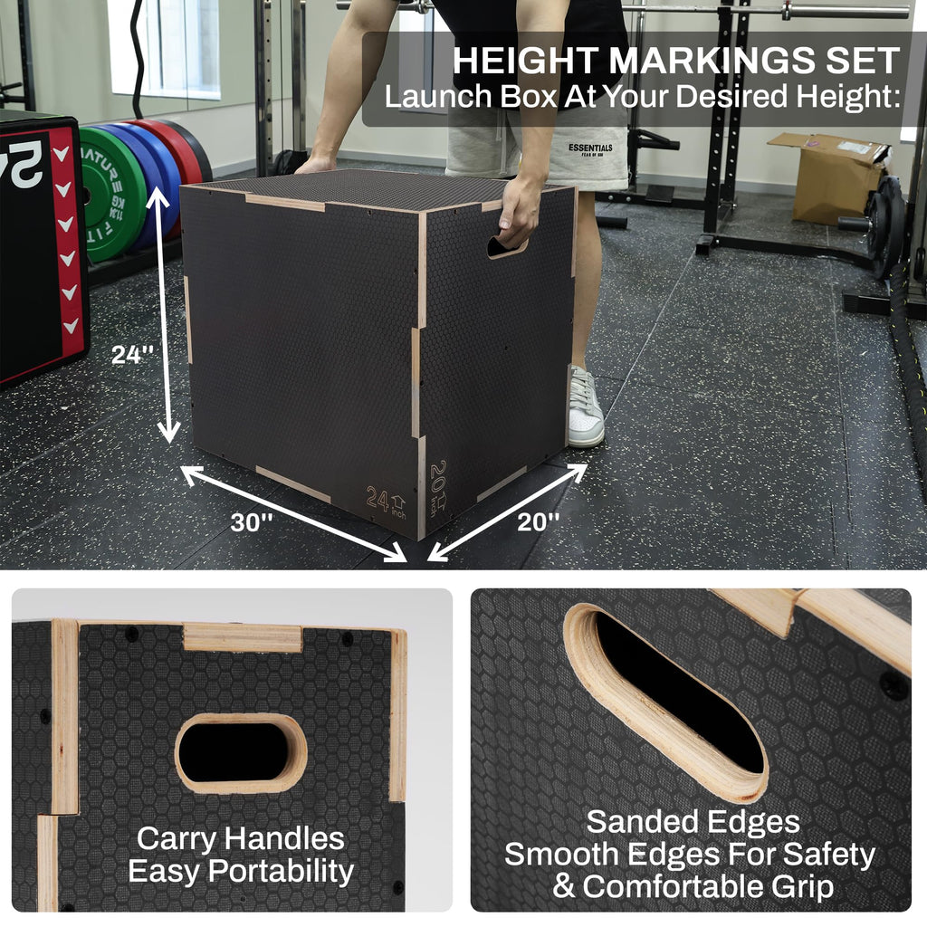 Wooden Plyo Box Jump Exercise Platform J772