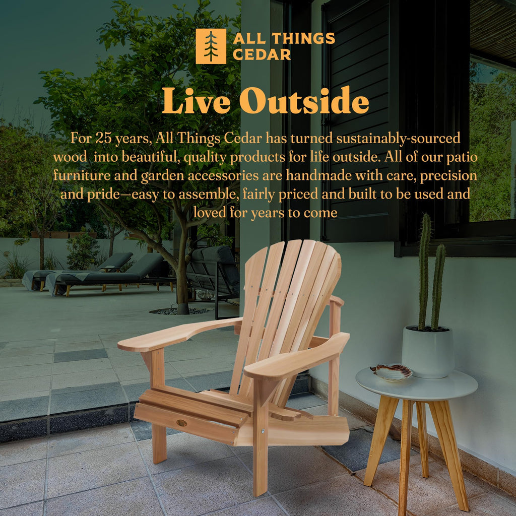Natural 36 in Adirondack Chair K7311