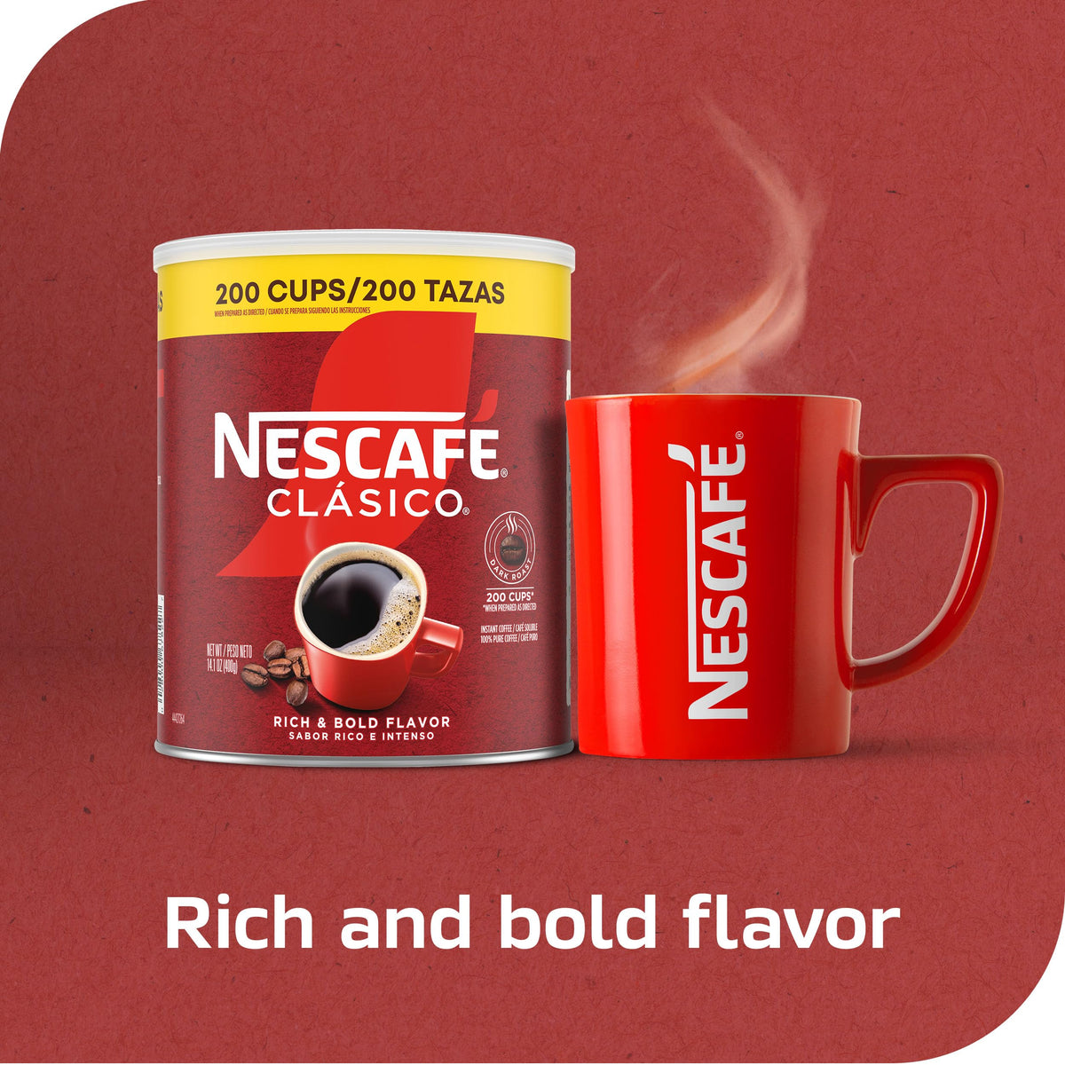 Dark Roast Instant Coffee 14.1 oz Y254