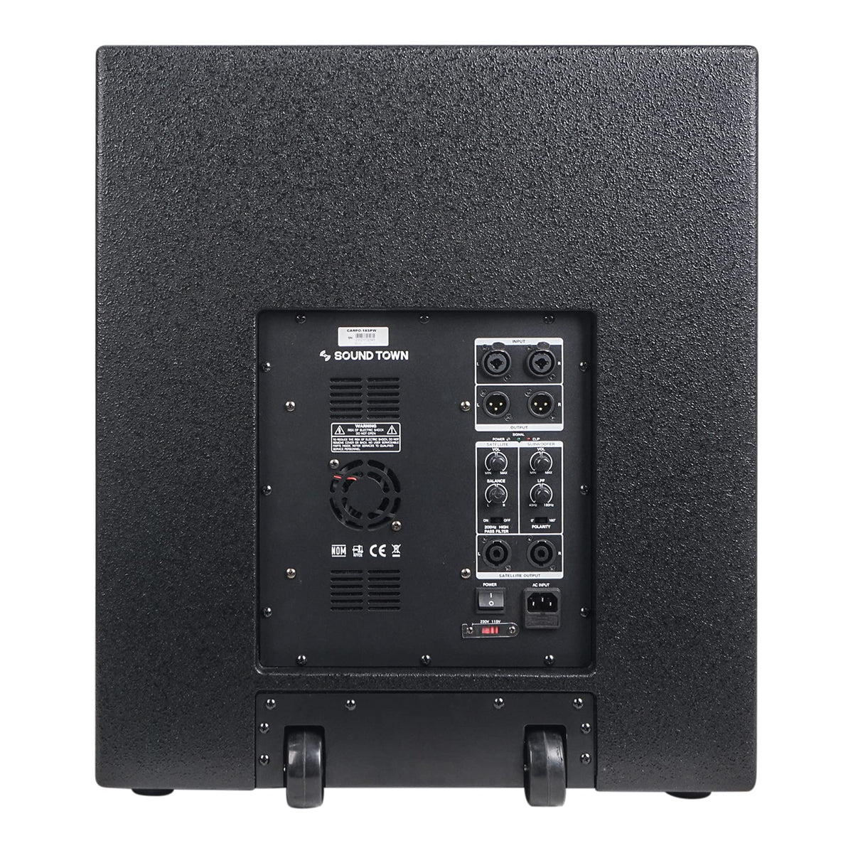 2000W 18" Powered PA Subwoofer with 4" Voice Coil, Black D716