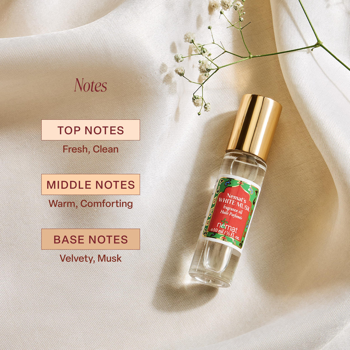 White Musk Perfume Oil Roll-On 2-Pack, 10 ml J140744