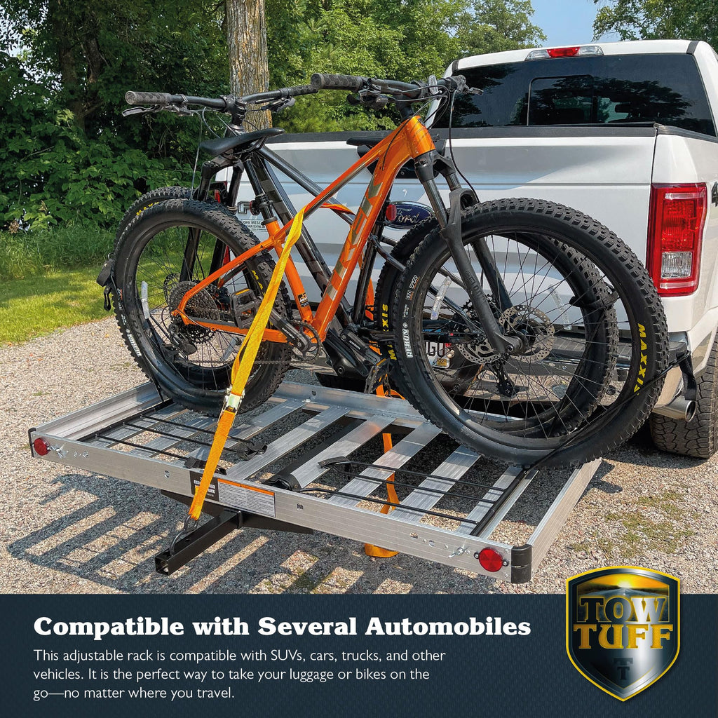 500 lb Aluminum 2-in-1 Hitch Cargo Carrier J6961